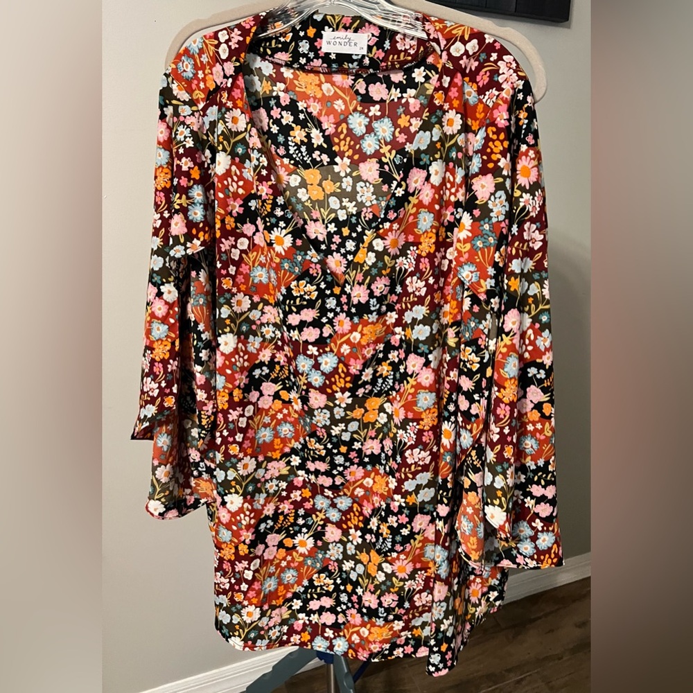 Emily Wonder Blouse with poncho sleeves